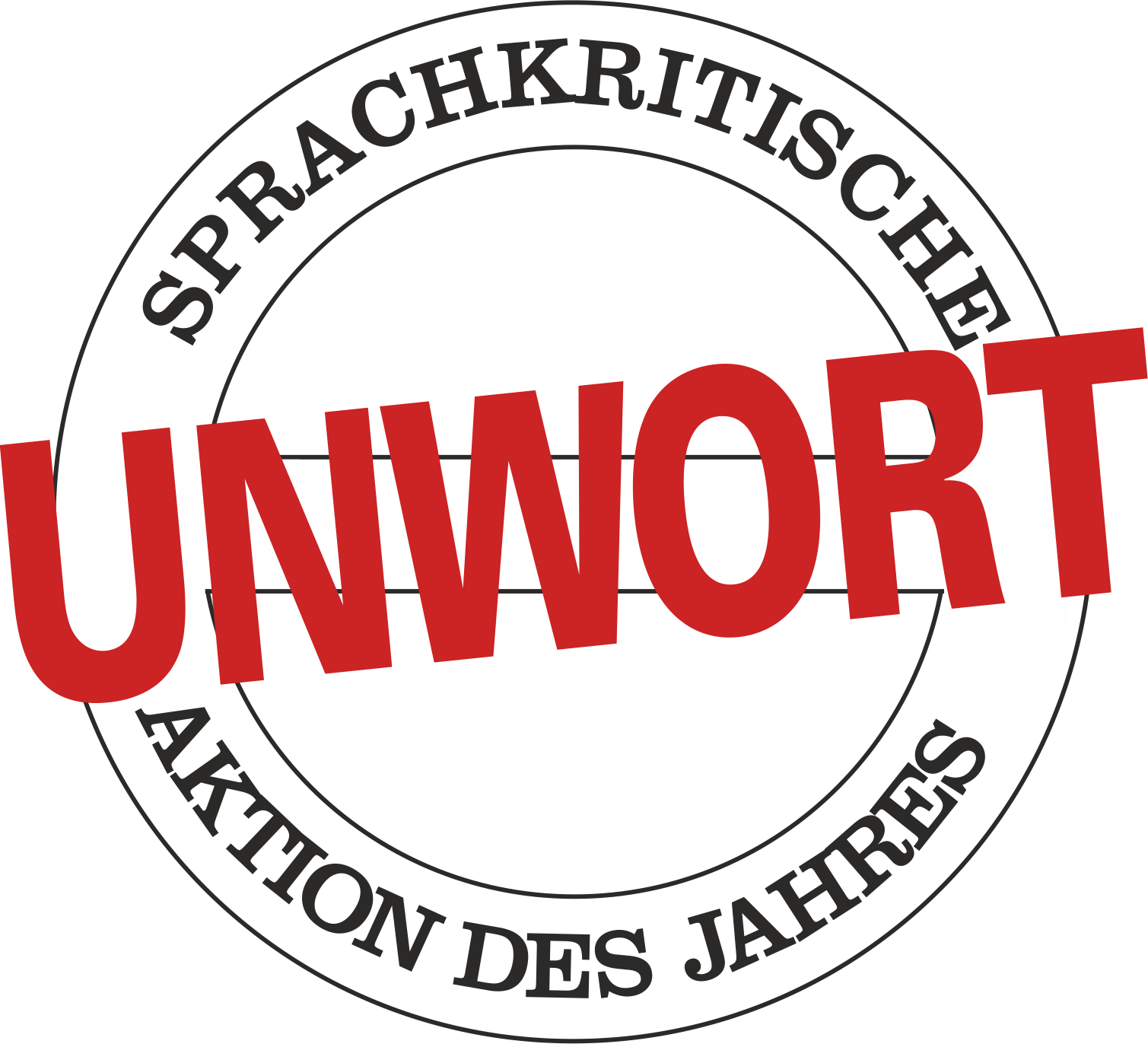Logo der Aktion Unwort des Jahres (nachempfunden)